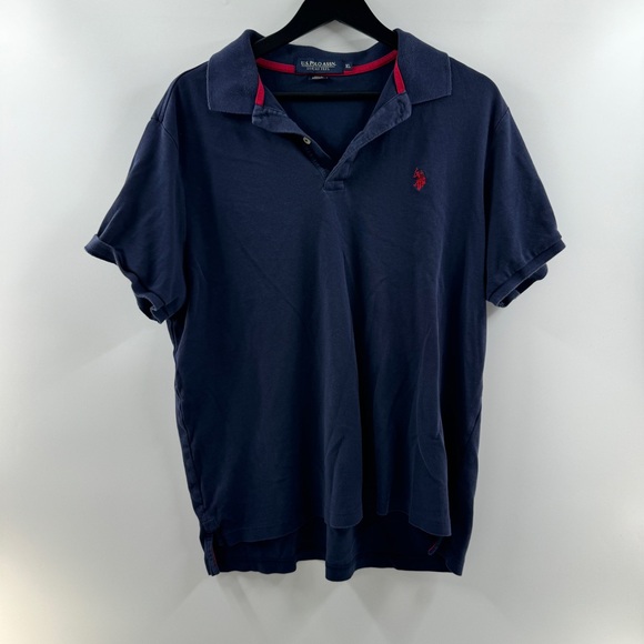 U.S. Polo Assn. Other - U.S. Polo Assn. Navy Blue Polo Shirt Red Detailing Men’s Size XL